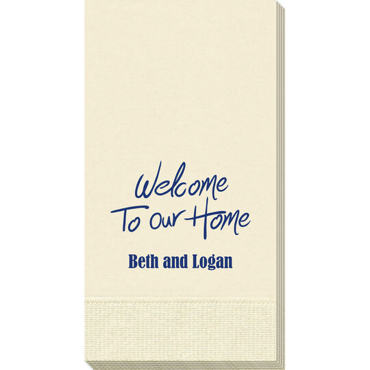Fun Welcome To Our Home Guest Towels